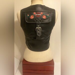 Harley Davidson NWT Embroidered Vest With Pocket